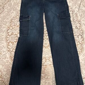 Democracy Dark Blue Cargo Jeans